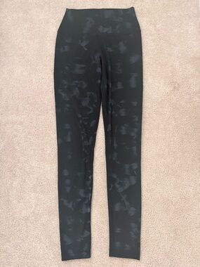 Zella Black Performance Leggings with Logo Interior